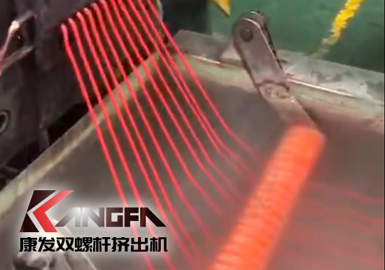 康發(fā)售后服務(wù)無(wú)止境！客戶水拉條JSH-75雙螺桿擠出機(jī) 普通玻纖增強(qiáng)改性售后維保記